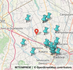 Mappa SP 13, 35010 Campodoro PD, Italia (8.18294)