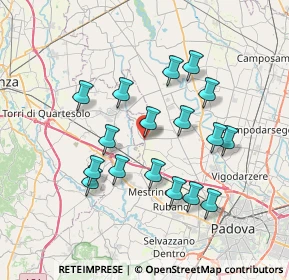 Mappa SP 13, 35010 Campodoro PD, Italia (6.65647)