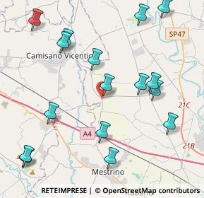 Mappa SP 13, 35010 Campodoro PD, Italia (4.88)
