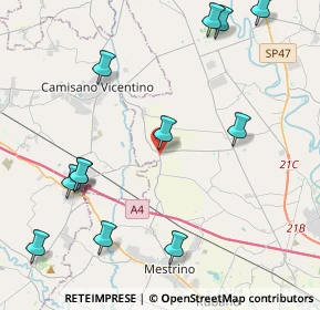 Mappa SP 13, 35010 Campodoro PD, Italia (5.1225)