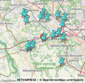 Mappa Via Enrico Mattei, 20018 Sedriano MI, Italia (7.49235)