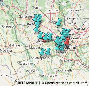 Mappa Via Enrico Mattei, 20018 Sedriano MI, Italia (10.775)