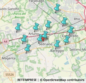 Mappa Via Enrico Mattei, 20018 Sedriano MI, Italia (3.2975)