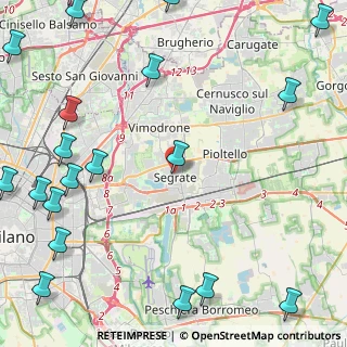 Mappa Via Roma, 20090 Segrate MI, Italia (6.998)