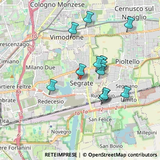 Mappa Via Roma, 20090 Segrate MI, Italia (1.69214)