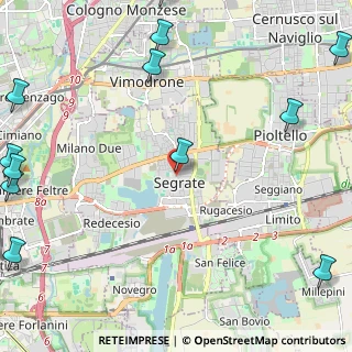 Mappa Via Roma, 20090 Segrate MI, Italia (3.57417)