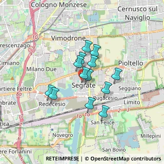 Mappa Via Roma, 20090 Segrate MI, Italia (1.22769)