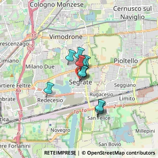Mappa Via Roma, 20090 Segrate MI, Italia (1.03333)
