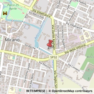 Mappa Via Taglio Sinistro, 9, 30035 Mirano, Venezia (Veneto)