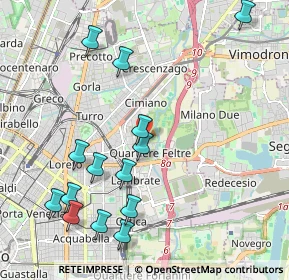 Mappa Via Feltre, 20134 Milano MI, Italia (2.32857)