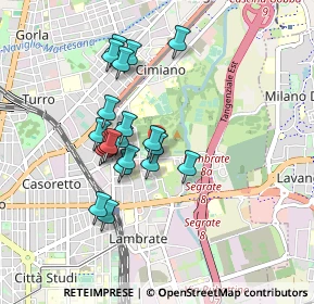 Mappa Via Feltre, 20134 Milano MI, Italia (0.7415)