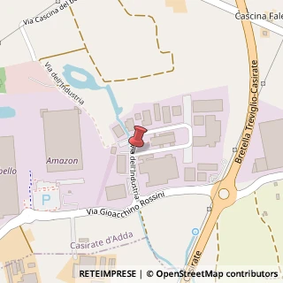Mappa Via dell' industria 18/b, 24040 Casirate d'Adda, Bergamo (Lombardia)