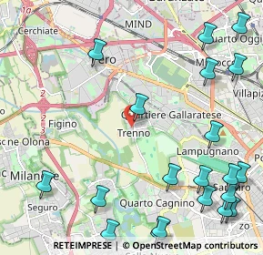 Mappa Via Fratelli Beolchi, 20151 Milano MI, Italia (3.054)