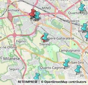 Mappa Via Fratelli Beolchi, 20151 Milano MI, Italia (2.85462)