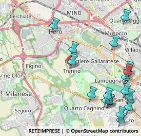 Mappa Via Fratelli Beolchi, 20151 Milano MI, Italia (2.84889)
