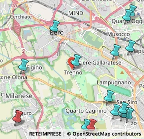 Mappa Via Fratelli Beolchi, 20151 Milano MI, Italia (3.24125)