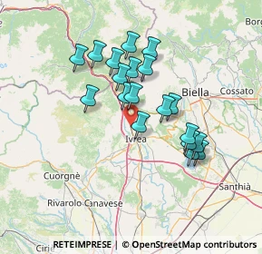 Mappa Via Secondo Ganio Vecchiolino, 10016 Montalto Dora TO, Italia (11.88263)