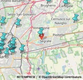 Mappa 20054 Segrate MI, Italia (6.7005)