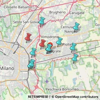Mappa 20054 Segrate MI, Italia (3.325)