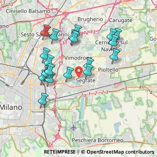 Mappa 20054 Segrate MI, Italia (3.80053)