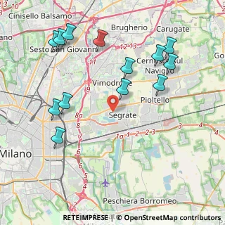 Mappa 20054 Segrate MI, Italia (4.62615)