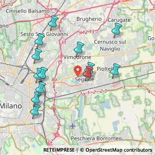 Mappa 20054 Segrate MI, Italia (4.36385)