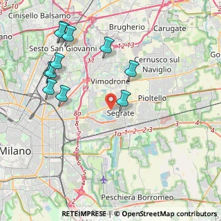 Mappa 20054 Segrate MI, Italia (4.67455)
