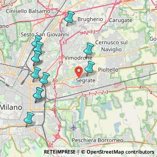 Mappa 20054 Segrate MI, Italia (4.825)