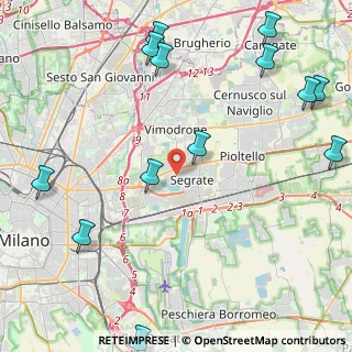Mappa 20054 Segrate MI, Italia (5.91308)
