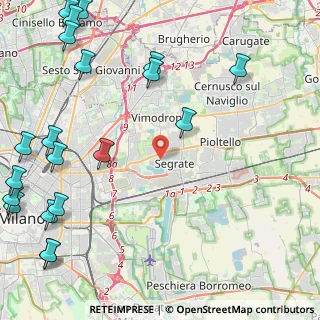 Mappa 20054 Segrate MI, Italia (6.6945)
