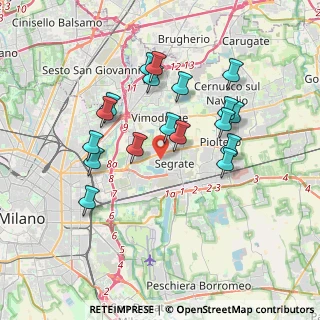 Mappa 20054 Segrate MI, Italia (3.41722)