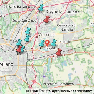 Mappa 20054 Segrate MI, Italia (4.07455)