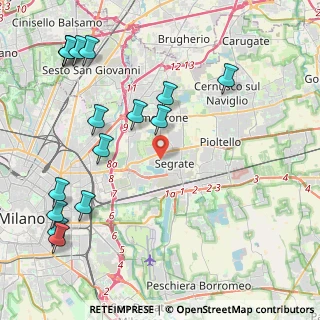 Mappa 20054 Segrate MI, Italia (5.38813)