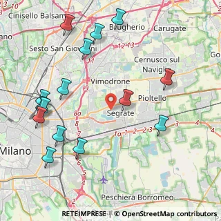 Mappa 20054 Segrate MI, Italia (5.01867)