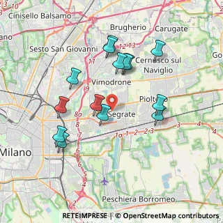 Mappa 20054 Segrate MI, Italia (3.55357)