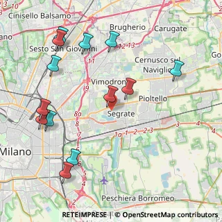 Mappa 20054 Segrate MI, Italia (4.86692)