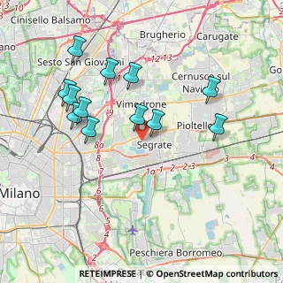 Mappa 20054 Segrate MI, Italia (3.78833)