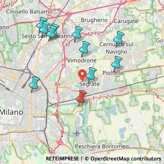 Mappa 20054 Segrate MI, Italia (4.34727)