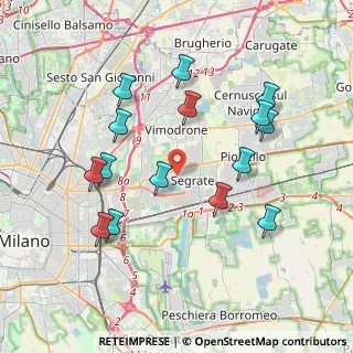 Mappa 20054 Segrate MI, Italia (3.90733)