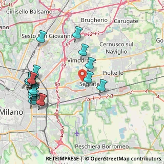 Mappa 20054 Segrate MI, Italia (4.7605)
