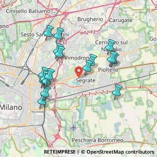 Mappa 20054 Segrate MI, Italia (3.78235)