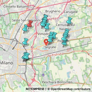 Mappa 20054 Segrate MI, Italia (3.6075)