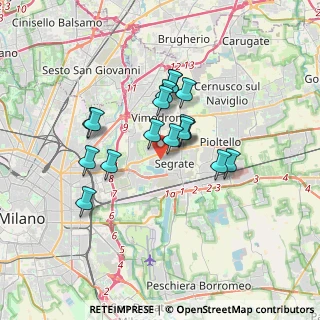 Mappa 20054 Segrate MI, Italia (2.73235)