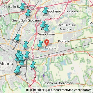 Mappa 20054 Segrate MI, Italia (5.45588)