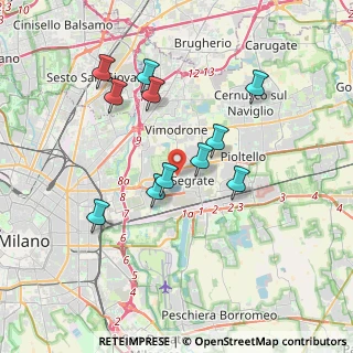 Mappa 20054 Segrate MI, Italia (3.35545)