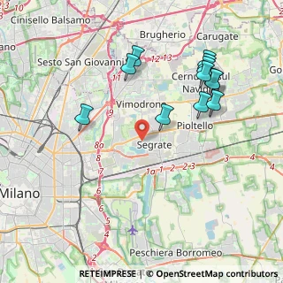 Mappa 20054 Segrate MI, Italia (4.24167)