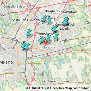 Mappa 20054 Segrate MI, Italia (3.42357)