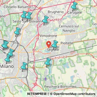Mappa 20054 Segrate MI, Italia (6.34462)