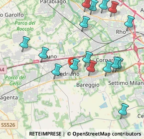 Mappa Via XXV Aprile, 20018 Sedriano MI, Italia (4.56375)
