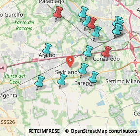 Mappa Via Giovanni Amendola, 20018 Sedriano MI, Italia (4.25625)